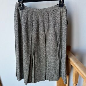 Vintage Glenhaven Tweed Pleated Skirt Midcentury Knee Length XS - S